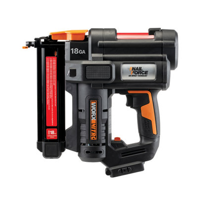 WORX Nitro 20V 18GA Cordless Brad Nailer, Cordless Nail Gun, Nail Gun