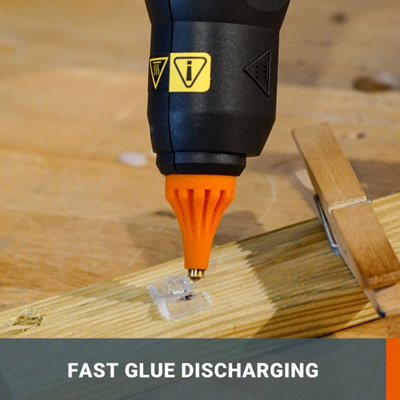 WORX 20V Cordless 200C Hot Glue Gun with 10x Glue sticks (BARE TOOL ...