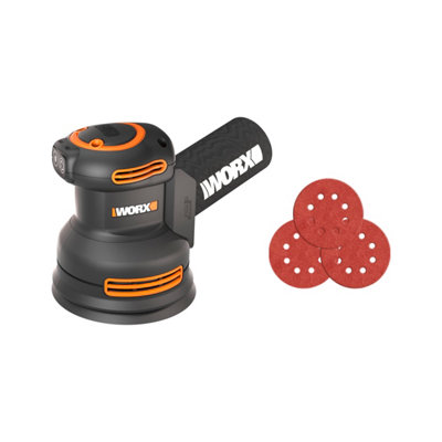 WORX 20V Cordless Brushless 125mm Rotary Sander (BARE) WX823.9