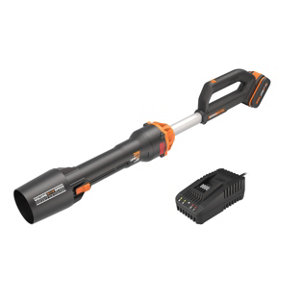 WORX Nitro 20V Cordless Leaf Blower, 1pc 4.0AH Battery, Charger Included, 2-Speed Control, Brushless Motor 2.0, WG543E