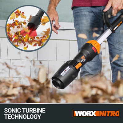 Worx leaf blower battery charger discount