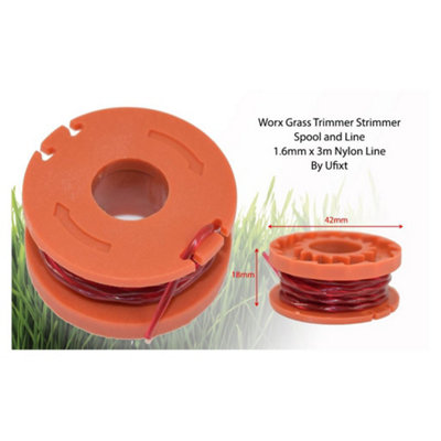 Worx Strimmer Spool and Line 3m x 1.6mm by Ufixt