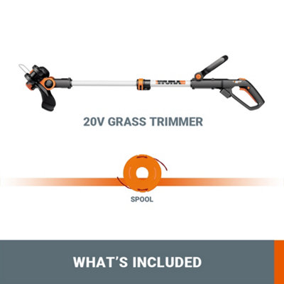 WORX WG163E.9 20V 30cm Cordless Grass Trimmer (BARE TOOL) - 9