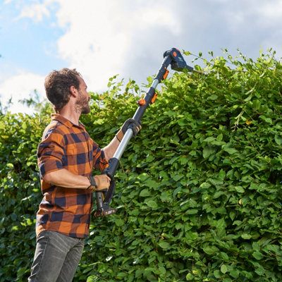 WORX WG252E 20V 45cm Pole Hedge Trimmer DIY at B Q