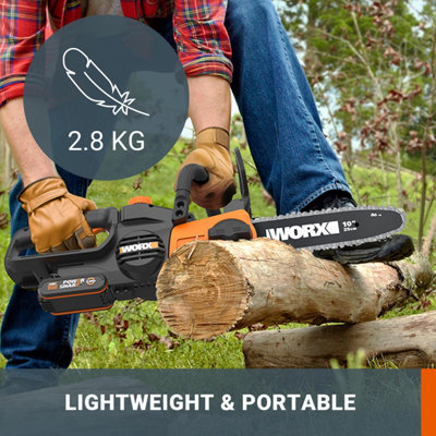 WORX WG322E.9 20V 25cm Chainsaw (BARE TOOL) - 4