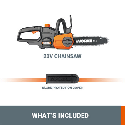 WORX WG322E.9 20V 25cm Chainsaw BARE TOOL DIY at B Q