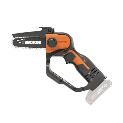 WORX WG324E.9 20V 12cm One Handed Chainsaw BARE UNIT DIY at B Q