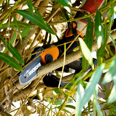 WORX WG324E.9 20V 12cm One Handed Chainsaw (BARE UNIT) - 6