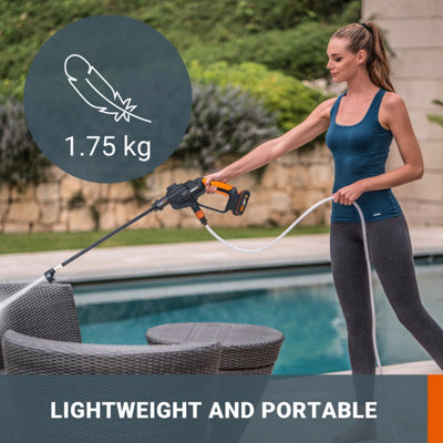 WORX WG620E.2 20V Hydroshot Pressure Cleaner with Kit - 5