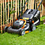 WORX WG743E.1 40V 40cm Cordless Lawn Mower with  2 x 4.0Ah Batteries and Charger