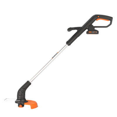 WORX WG927E Cordless Twin Pack 40V 34cm Lawn Mower and 20V 25cm Grass Trimmer Combo Kit with 2 x 2.0Ah Batteries and Charger - 3