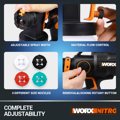 Worx paint sprayer hotsell