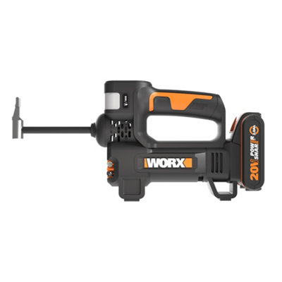 WORX WX092 20V High Pressure Inflator 4 in 1 - 1 x 2.0Ah Battery & 2A Quick Charger