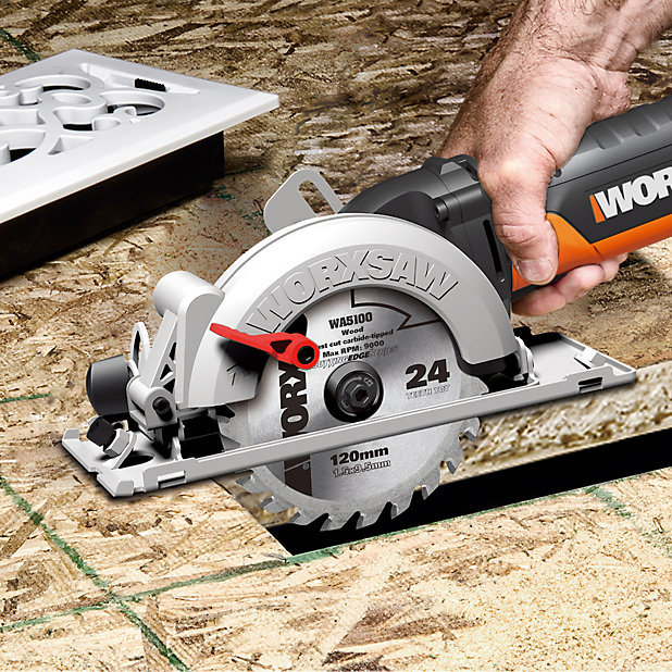 WORX WX439 Corded 500W 120mm Worxsaw DIY at B Q