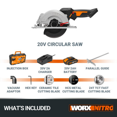 WORX WX531 20V BL 120mm Worxsaw