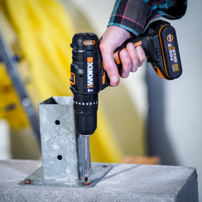 WORX WX902 Combi Drill Impact Driver Twin Pack DIY at B Q