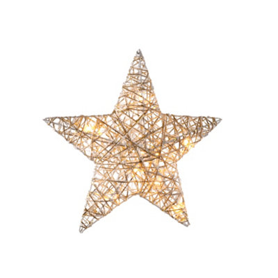 Woven Christmas Star With Lights | DIY at B&Q