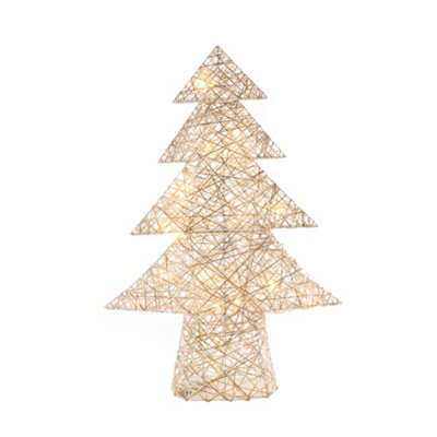 Woven Christmas Tree With Lights