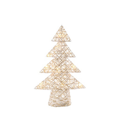 Woven Christmas Tree With Lights