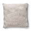 Woven Indoor Outdoor Washable Diamond Cosy Cushion Natural - 45cm x 45cm