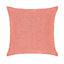 Woven Indoor Outdoor Washable Plain Cosy Cushion Coral Pink - 45cm x 45cm