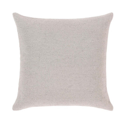 Woven Indoor Outdoor Washable Plain Cosy Cushion Natural - 45cm x 45cm