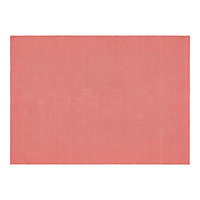 Woven Indoor Outdoor Washable Plain Reversible Rug Coral Pink - 160cm x 230cm