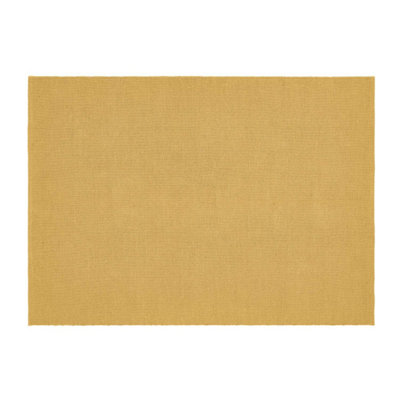 Woven Indoor Outdoor Washable Plain Reversible Rug Gold - 120cm x 170cm