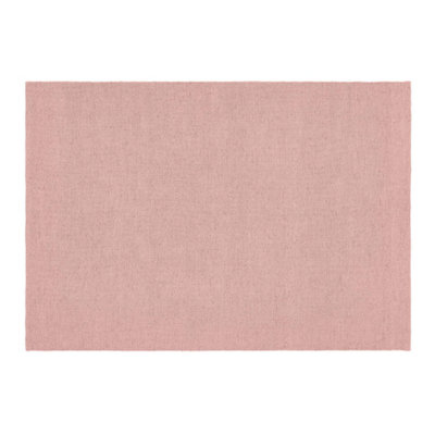 Woven Indoor Outdoor Washable Plain Reversible Rug Rose - 120cm x 170cm