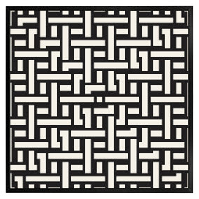 Woven pattern (Picutre Frame) / 24x24" / White