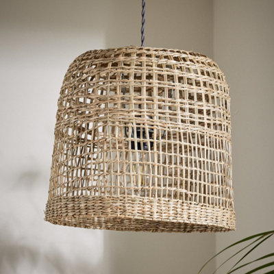 Diy seagrass on sale lamp shade