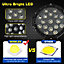 WOWLED 2 Pcs 51W 7 Inch LED Driving Light Spot Beam Work Lamp Offroad SUV 4WD 4X4 Truck Boat