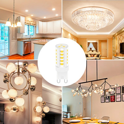 VANSUKY 5x G9 LED Birnen 4W, 3000K Warmweiß, 350 Lm – Ersatz Für 35W Halogen, 360° Abstrahlwinkel, 220–240V | Energiesparend & Langlebig