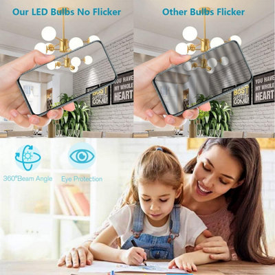 WOWLED G9 LED Light Bulb, 3W Replace 25W Halogen Bulbs, Upgraded No Flicker No Strobe, Replace G9 Halogen Bulbs,for Ceiling Light