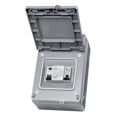 WPEVKIT63-EC IP65 Electric Vehicle (EV)/Solar Photovoltaic (PV) Protection Enclosure with 63A RCD and 40A C MCB