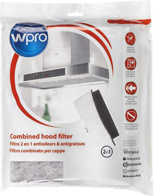 Wpro UCF016 - Extractor hood Accessory Filter for Extractor Hood - Activated Charcoal & Grease Filter Set