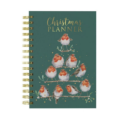 Wrendale Designs Robin Sectioned A5 Christmas Planner with Tabs and ...