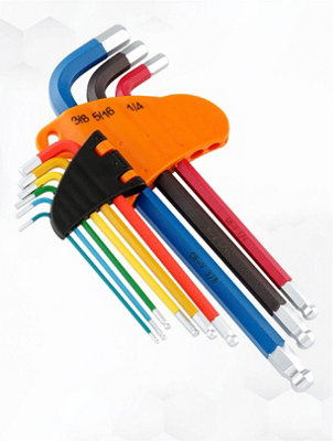 WrightFits Ball-End Hex Key Set Imperial