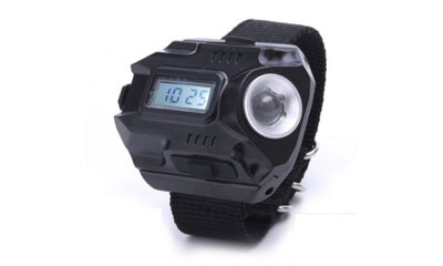 Watch with torch light hot sale