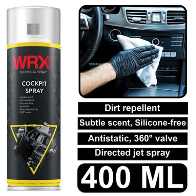 WRX Cockpit Dashboard Multi Purpose Plastic parts Cleaner Spray 400ml