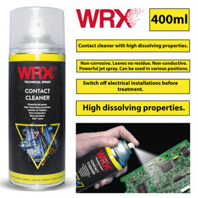 WRX Contact Cleaner 400ml High Quality Spray To Clean Electrical Contacts