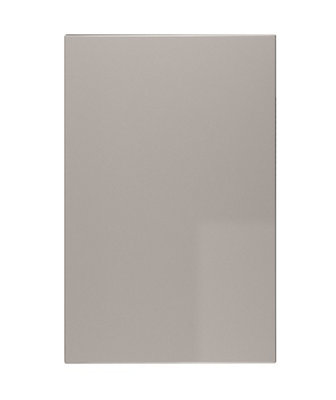 WTC Cashmere Gloss Vogue Lacquered Finish 715mm X 257mm  Slab Style Full Height Kitchen Corner Door Fascia Undrilled