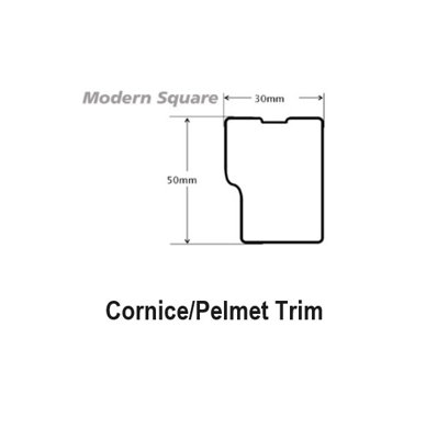 WTC Cashmere Gloss Vogue Lacquered Finish Cornice/Pelmet & Plinth Pack (2 Lengths Plinth, 2x Mod Square Cor/Pel)