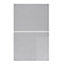 WTC Dove Grey Gloss Vogue Lacquered Finish 500mm 2 Drawer Drawer Front Fascia Set 18mm Thick