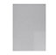 WTC Dove Grey Gloss Vogue Lacquered Finish 570mm X 397mm (400mm) Slab Style Kitchen Door Fascia 18mm Thickness Undrilled