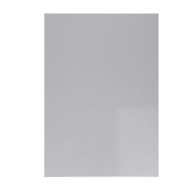 WTC Dove Grey Gloss Vogue Lacquered Finish 570mm X 397mm (400mm) Slab Style Kitchen Door Fascia 18mm Thickness Undrilled