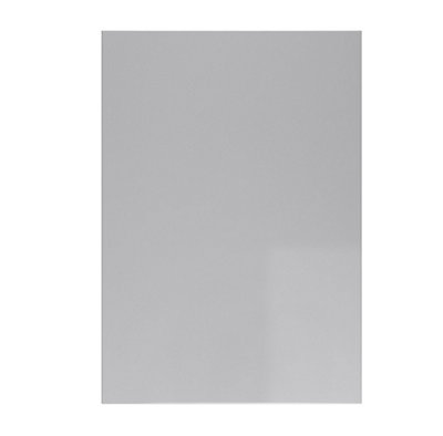 WTC Dove Grey Gloss Vogue Lacquered Finish 570mm X 497mm (500mm) Slab Style Kitchen Door Fascia 18mm Thickness Undrilled