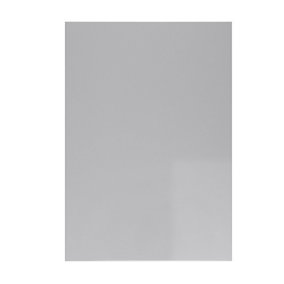 WTC Dove Grey Gloss Vogue Lacquered Finish 645mm X 597mm (600mm) Slab Style Kitchen Door Fascia 18mm Thickness Undrilled