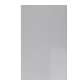 WTC Dove Grey Gloss Vogue Lacquered Finish 715mm X 347mm (350mm) Slab Style Full Height Kitchen Door Fascia Undrilled