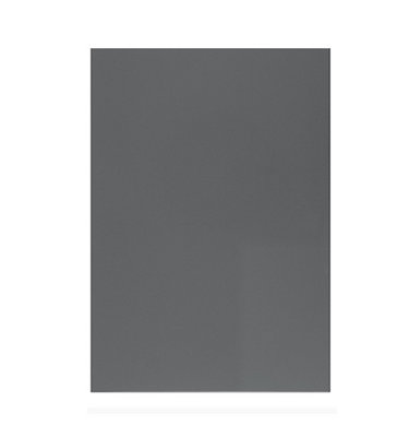 WTC Dust Grey Gloss Vogue Lacquered Finish 570mm X 597mm (600mm) Slab Style Kitchen Door Fascia 18mm Thickness Undrilled